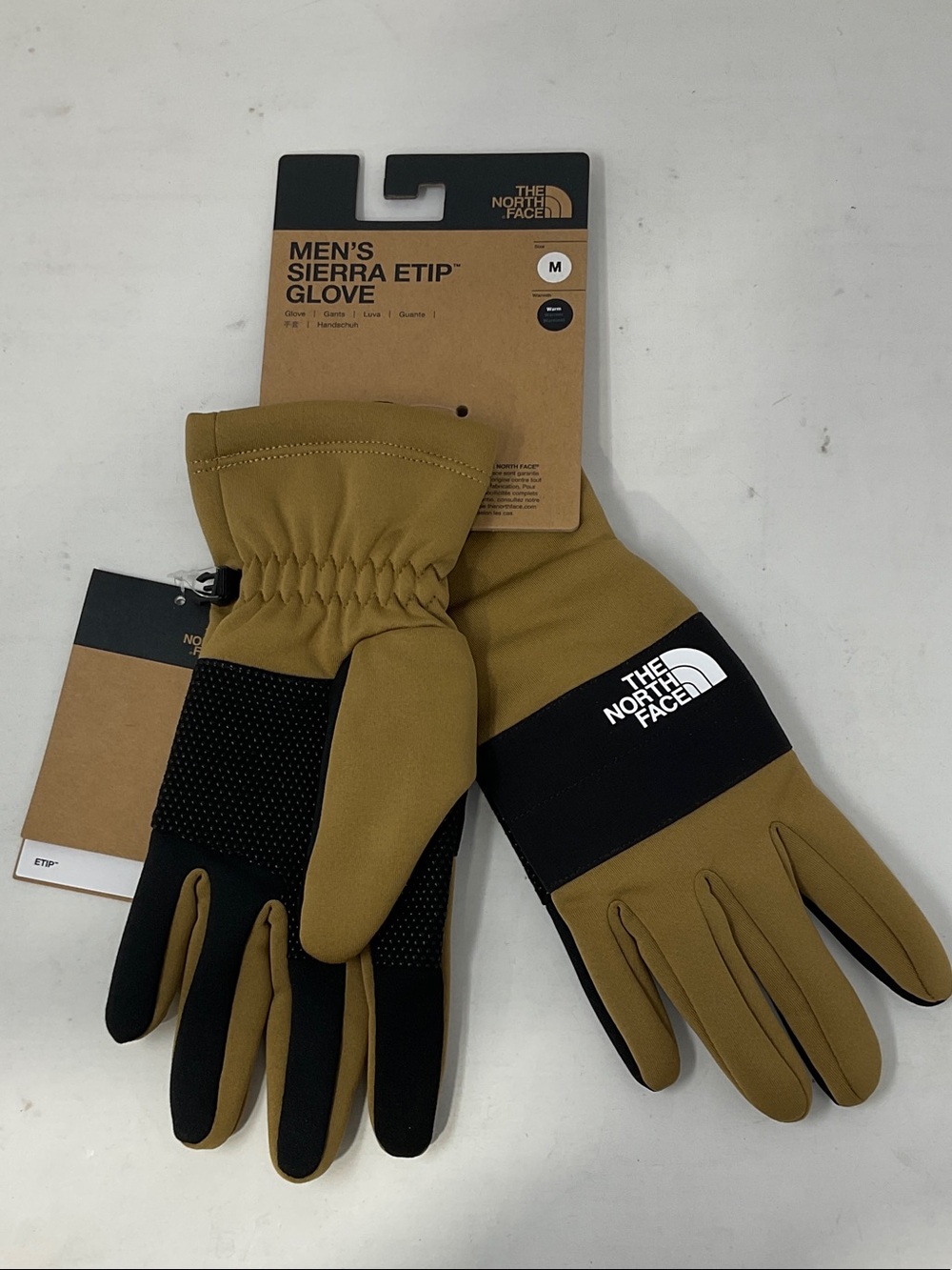 The North Face Men's Sierra Etip Gloves - Tan and Black
